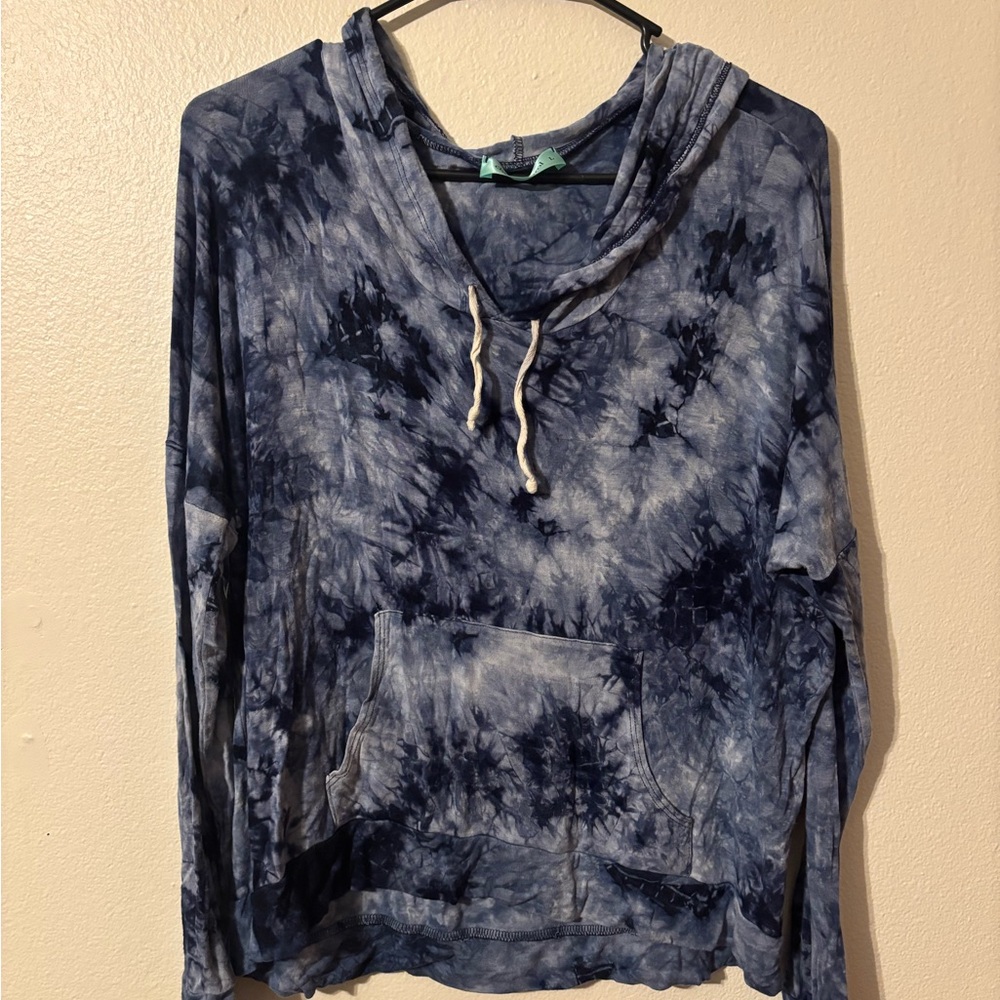 Chris & Carol Blue Tie-Dye Hoodie